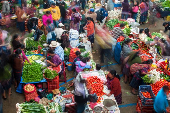 A market in central america.