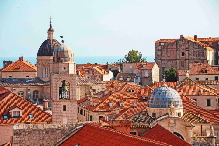 Red roofs in Croatia.