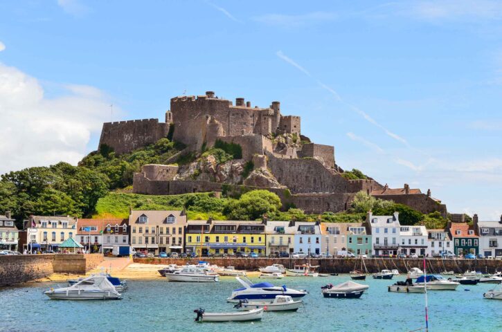 Gorey Harbor in England.