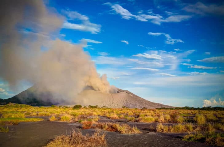 A volcano in Fiji.