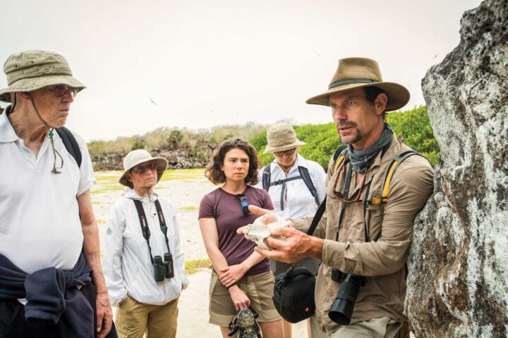 A tour guide in the Galápagos Islands.