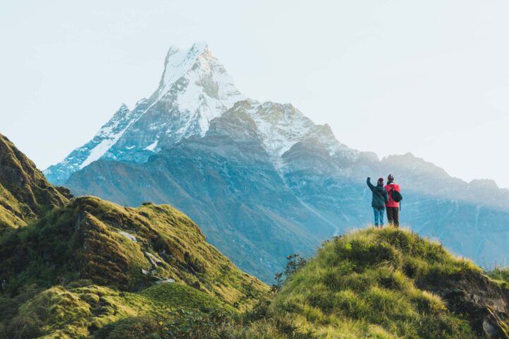 Machapuchare mountain.