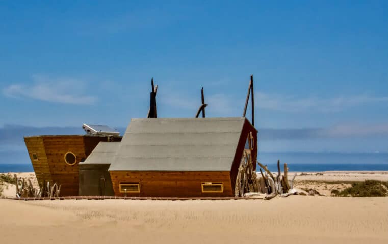 The exterior of a building in Namibia.