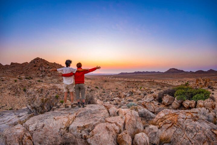 A sunset in Namibia.