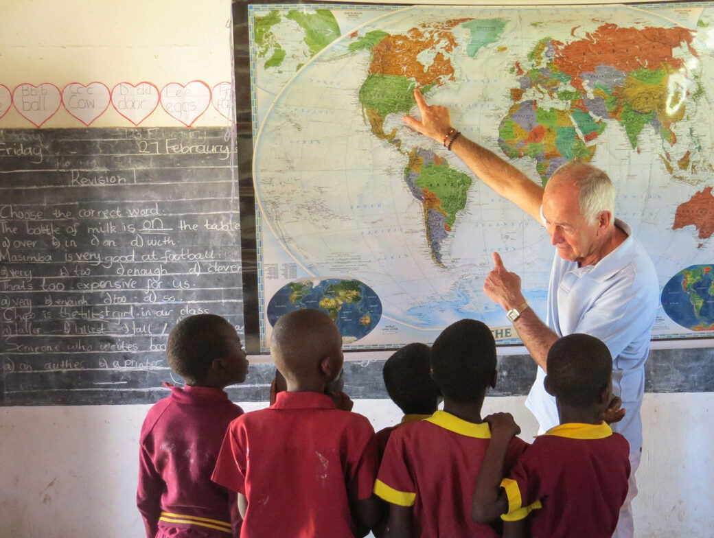 A group of students in Zimbabwe.